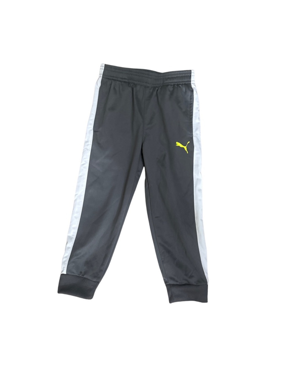 Puma Kids Dark Gray Joggers with White Side Panels and logo size 5 kg